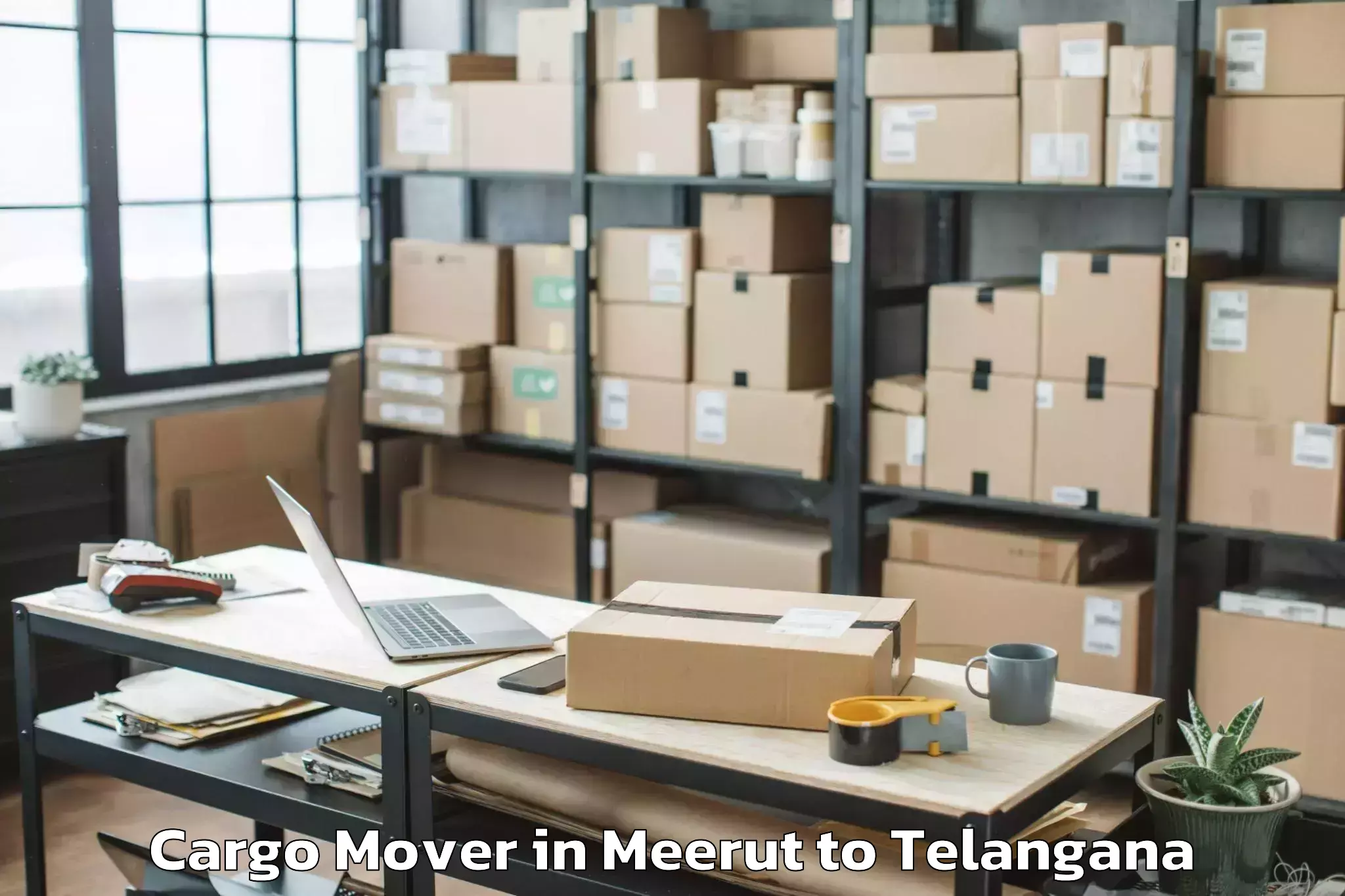 Top Meerut to Birkoor Cargo Mover Available